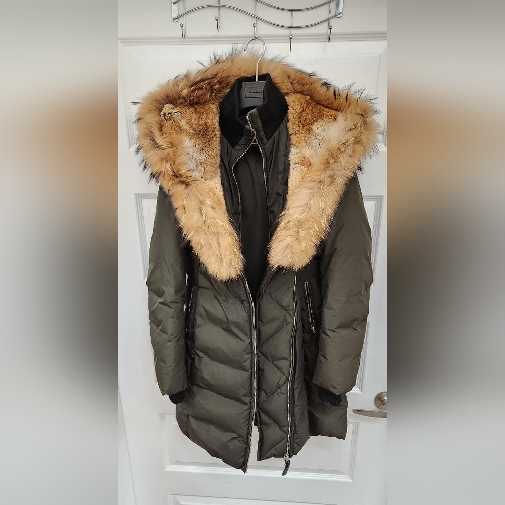 Mackage Trish Army Green Coat, Small